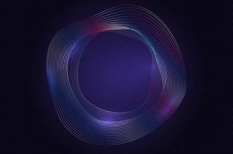 Digital technology abstract background. Artificial intelligence, deep learning Stock Illustration