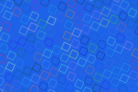 Digital technology abstract background with squares and lines Stock Illustration