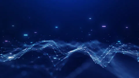 Digital technology abstract concept cyber security. Connection and flow of data  Stock Footage 274273459