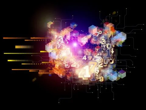 Digital Technology Abstract Stock Illustration