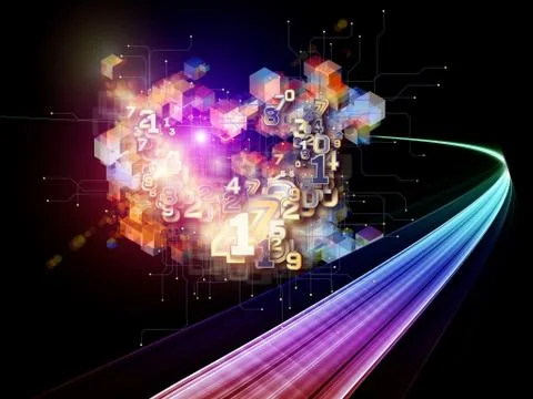 Digital Technology Abstract Stock Illustration