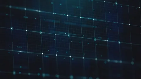 Digital Technology And Business Figures Screen Vídeo Stock 333247807
