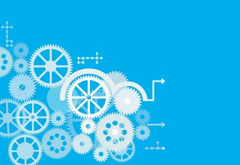 Digital technology and engineering, concept,  Vector illustration Stock Illustration