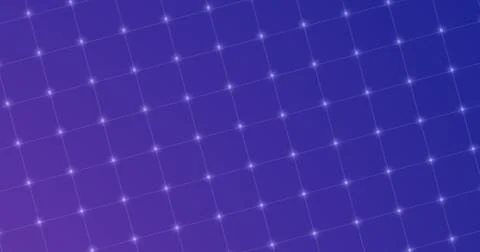 Digital technology animated Grid Background. Digital small square and dots .. Stock Illustration