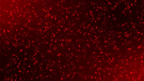 Digital technology background animation - red pattern pixel background Stock Footage 253986305