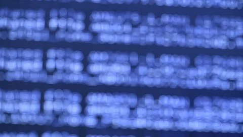 Digital technology background: Blinking the display of the  lcd display laptop Stock Footage 129670359