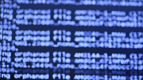 Digital technology background: Blinking the display of the  lcd display laptop Stock Footage 129670368