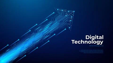 Digital technology background concept 스톡 일러스트