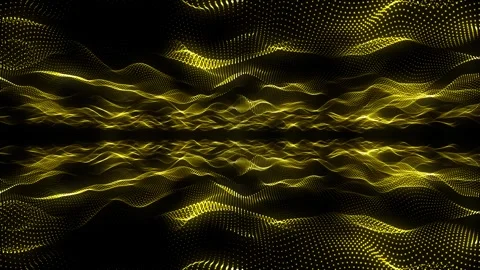 Digital technology background. Dynamic wave of glowing points Stock Footage 246485442
