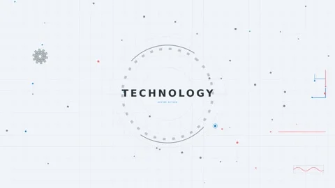 Digital technology background featuring abstract data interface with motion.. Stock Footage 341907854