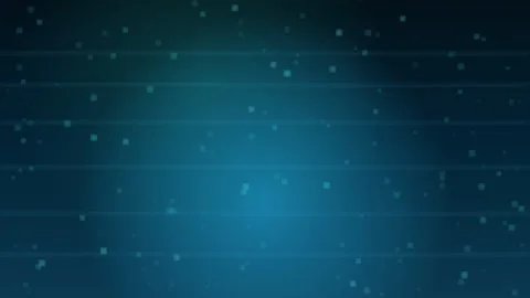 Digital technology background with glowing blue pixel particles Stock Footage 335942970