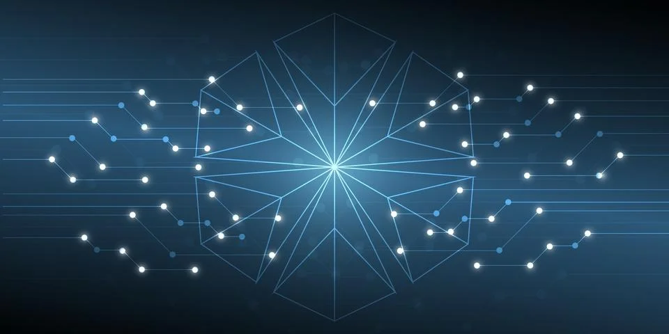 Digital technology background. Stock Illustration