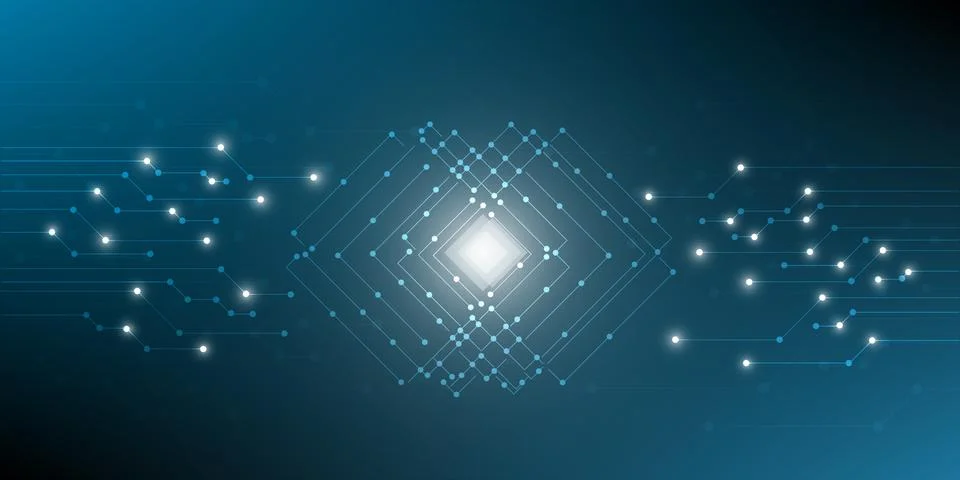 Digital technology background. Stock Illustration