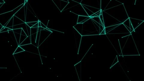 Digital Technology background, Plexus structure evolving in organic motion Stock Footage 264149559