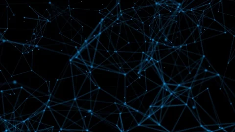 Digital Technology background, Plexus structure evolving in organic motion Stock Footage 264149562