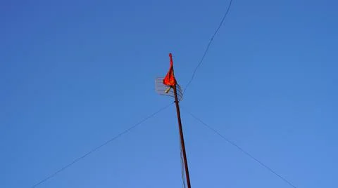 Digital technology based Wireless telecommunication tower view with attractiv Foto stock