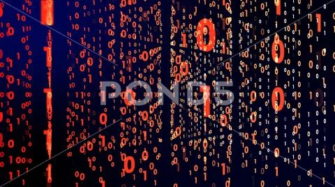 Digital technology with binary digits light path in line information data abs Stock Illustration