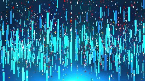 Digital technology blue background イラスト素材