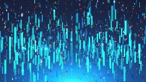 Digital technology blue background Stock Illustration