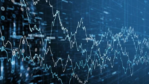 Digital technology business graphs data animation Stock Footage 337853408