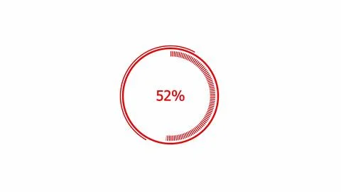 Digital technology circle waiting loading bar. uploading icon graphics. ill.. Stock Illustration