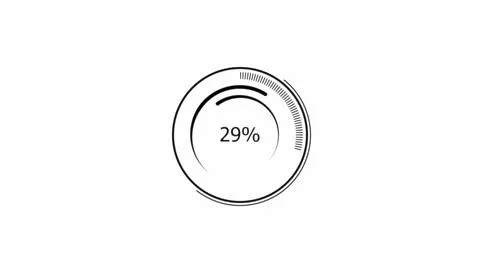 Digital technology circle waiting loading bar. uploading icon graphics. ill.. Stock Illustration