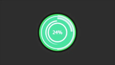 Digital technology circle waiting loading bar. uploading icon graphics. ill.. Stock Illustration