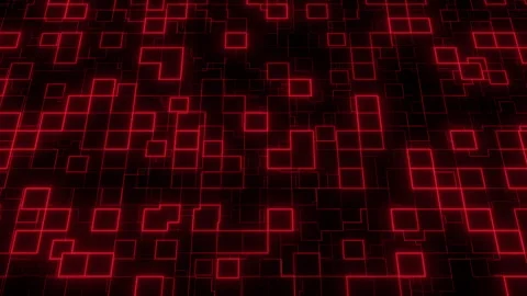 Digital Technology Circuit Board, Abstract High Tech Data Glowing Stock Footage 349017518