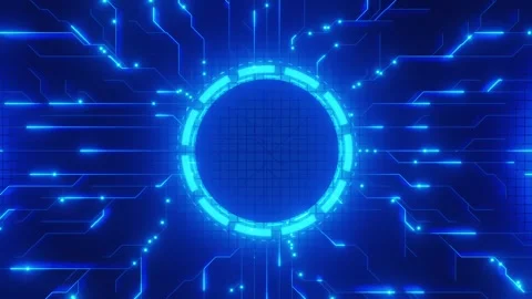 Digital Technology, Circuit Board, Futuristic Tech Stock Footage 299725569