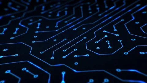 Digital Technology Circuit Stock Footage 77649804