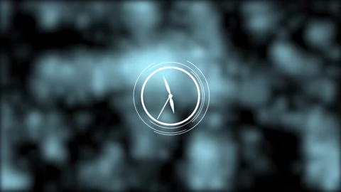 Digital technology clock icon. data processing and digital interface video .. Видео 336549663