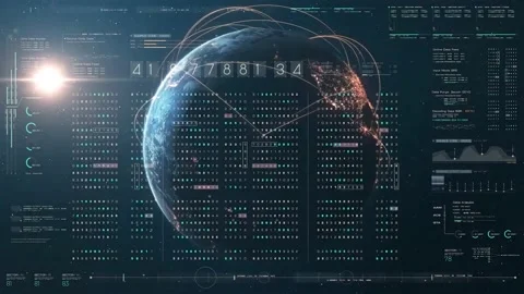 Digital technology of coding Video stock 231360159