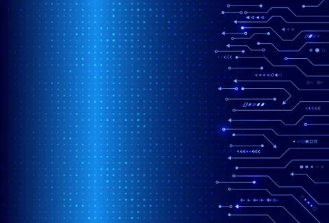 Digital technology communication concept. Illustrazione stock