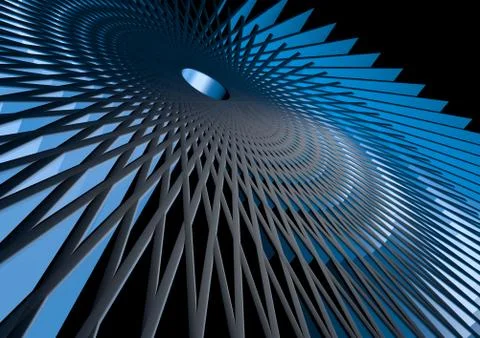 Digital technology concept, abstract background. 3D Render. Illustrazione stock