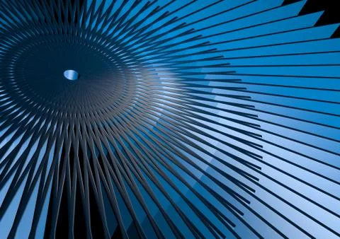 Digital technology concept, abstract background. 3D Render. Stock Illustration