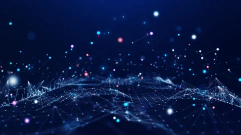 Digital technology concept big data visualization. Abstract polygonal multi.. Stock Footage 249679938