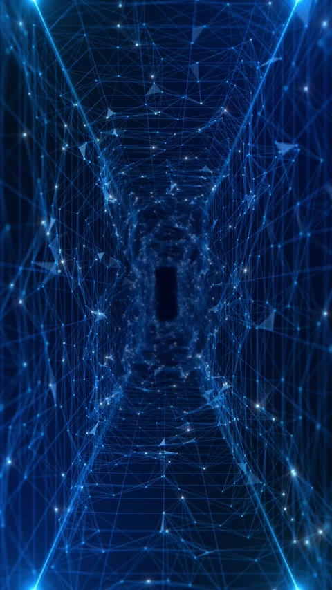 Digital technology concept big data visualization Abstract digital data transfer Stock Footage 341898428