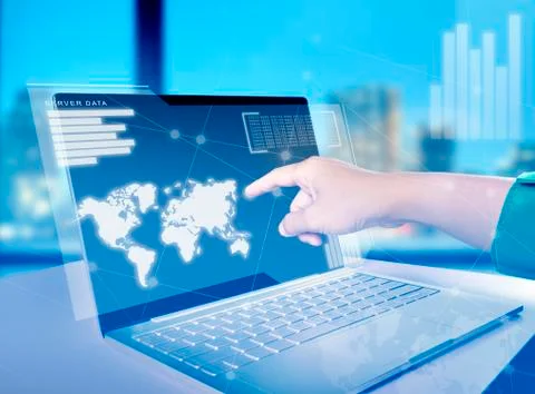 Digital technology concept Stock Photos