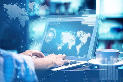 Digital technology concept Stock Photos