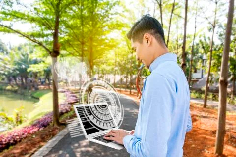 Digital technology concept Stock Photos