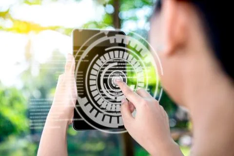 Digital technology concept 写真素材