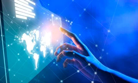 Digital technology concept Stock Photos