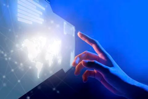Digital technology concept Stock Photos