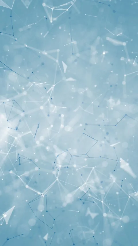 Digital technology connected lines loop vertical animation background Stock Footage 345683272