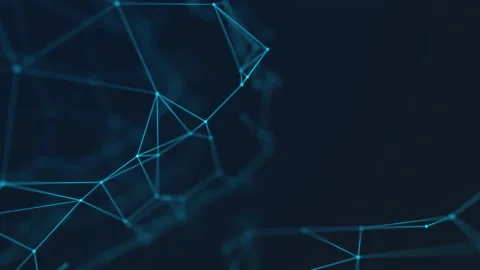 Digital technology connection moving dots and lines seamless loop. Stock Footage 146531568