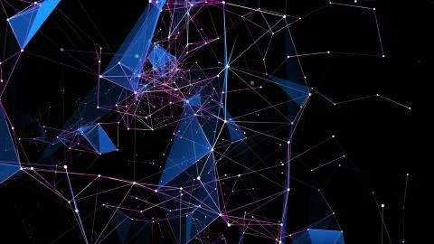 Digital technology connection, network link and data transmission Stock Illustration