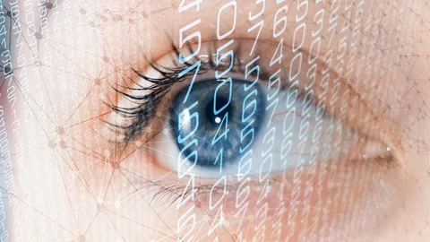 Digital technology connections, cyber security identification Stock Footage 108000198