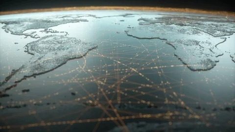 Digital Technology Connectivity World Wide Web Stock Footage 121893490