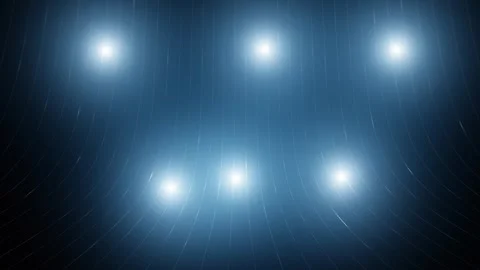 Digital technology curved lines loop motion with glowing lights animation Stock Footage 341155989