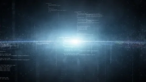 Digital technology cyberspace with textwriten code Stock-Footage 324525559